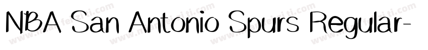 NBA San Antonio Spurs Regular字体转换